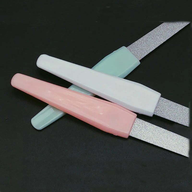 1PC DIY Nail Art Professional Nail File Canada Metal Double-Sided High-Quality Nail File Manicure Pedicure Beauty Tool - Ammpoure