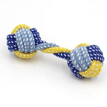 Load image into Gallery viewer, 1PC Dog Toy Carrot Knot Rope Ball Cotton Rope Dumbbell Puppy Cleaning Teeth Chew Toy Durable Braided Bite Resistant Pet Supplies - Ammpoure Wellbeing 🇬🇧
