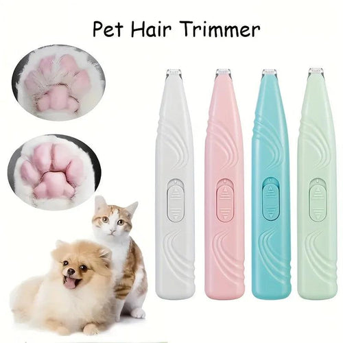 1pc Electric Pet Clippers Cats Dog Foot Hair Trimmer USB Charging Pet Paw Hair Clipper Shaver Grooming Machine Pets Products - Ammpoure Wellbeing 🇬🇧