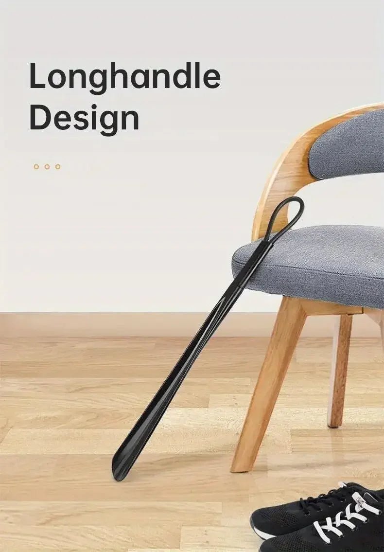 1pc Extra long flexible plastic shoe horns do not require bending durable shoe spoons for pregnant women wearing shoe assistants - Ammpoure