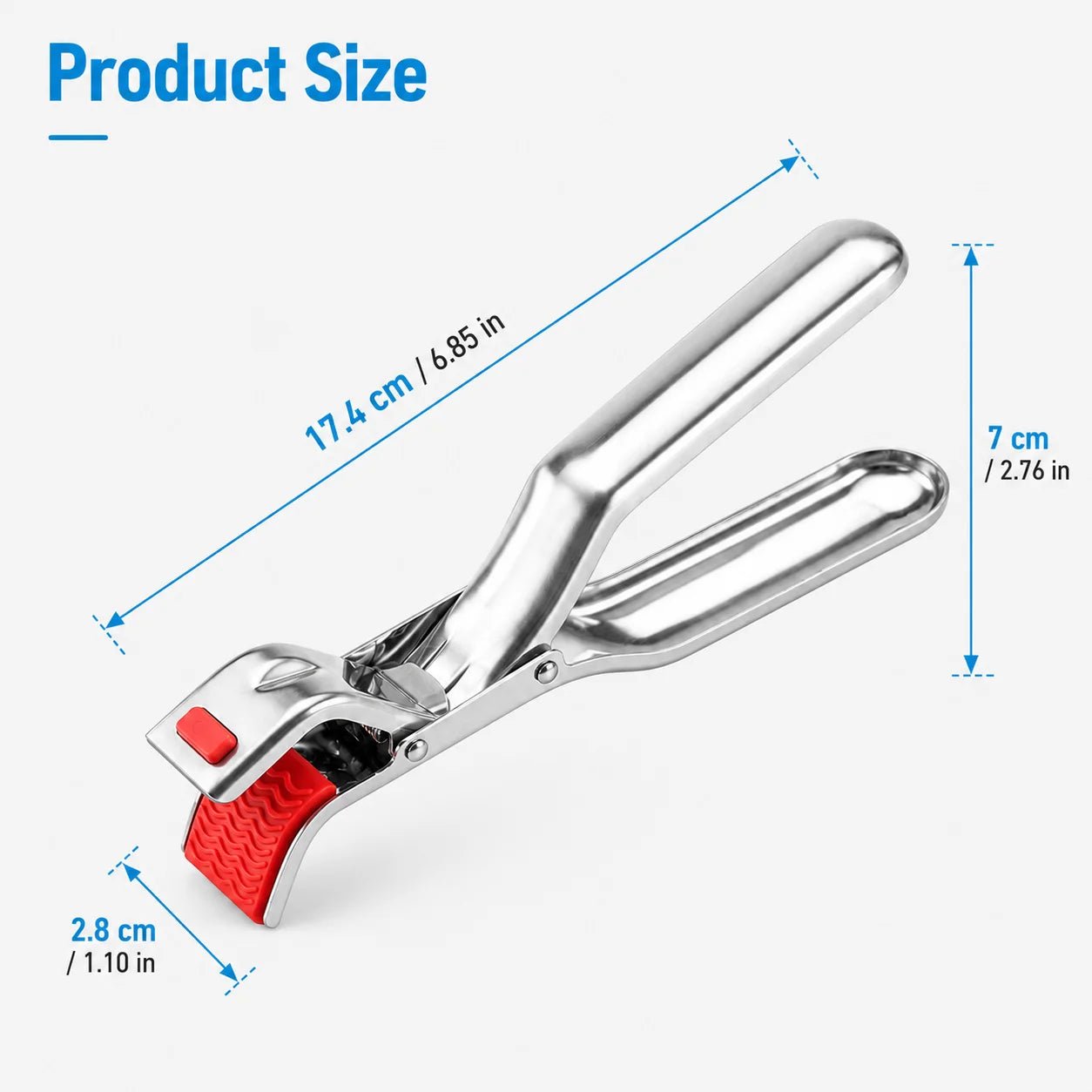 1PC Non Slip Anti Scald Plate Clip Hot Bowl Gripper Stainless Steel Dish Lifter Clamp For Kitchen Cooking Bbq Serving Tools - Ammpoure