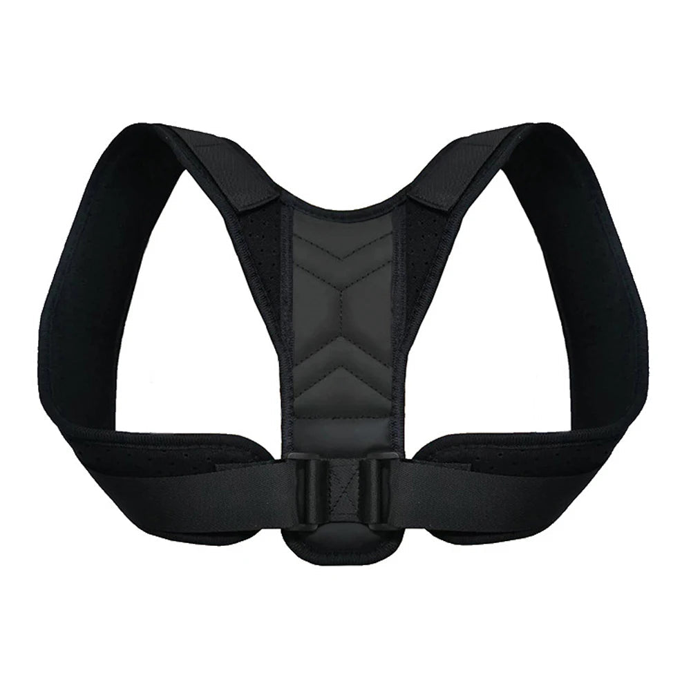 1pc Posture Corrector for Men and Women, Upper Back Brace for Clavicle Support, Adjustable Back Straightener and Providing Pain - Ammpoure