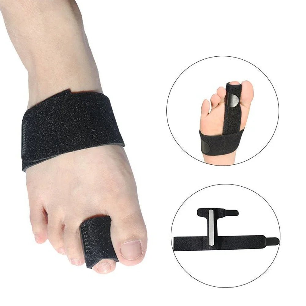 1PC Toe Splint for Hammer Toes, Crooked & Bent Toes – Adjustable Toe Brace for Straightening, Broken Toe Relief & Alignment - Ammpoure