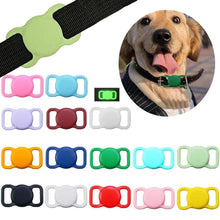 Load image into Gallery viewer, 1Pcs ApplicAble Airtag Silicone Pet Collar Anti Loss Cat Dog Locator Color Luminous Protection Apple Tracker Protective Sleeve - Ammpoure Wellbeing 🇬🇧
