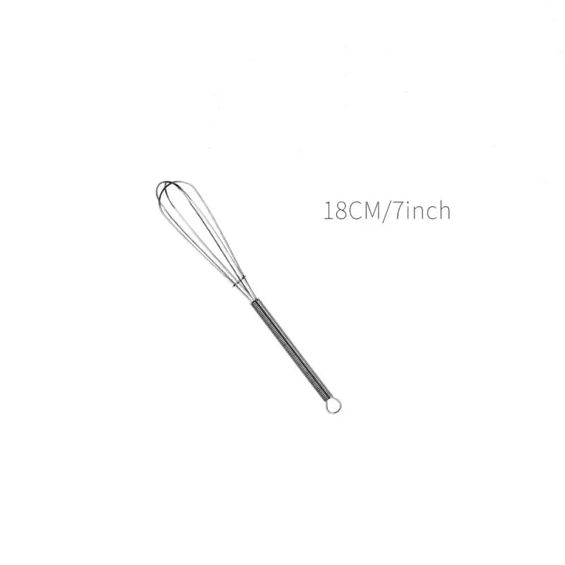 1Pcs Multifunctional Rotary Manual Egg Beater Mixer Mini Kitchen Egg Whisk Bake Tool Egg Agitator Stainless Steel Eco-Friendly - Ammpoure