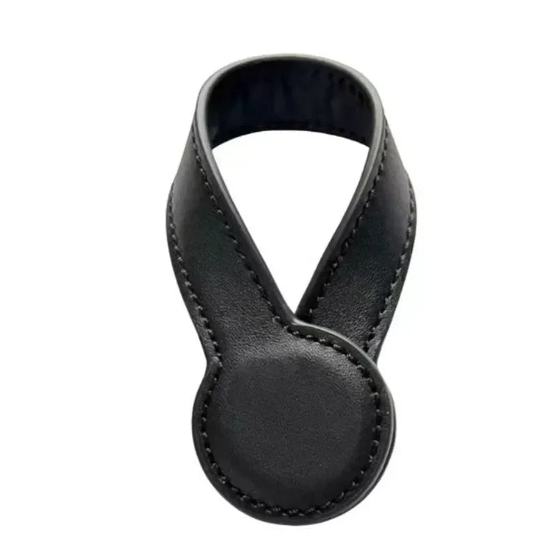 1PCS Multipurpose Magnetic Leather Hat Clip with Faux Fur Strong Round Organizer Outdoor Travel Cap Holder Bag Accessories - Ammpoure