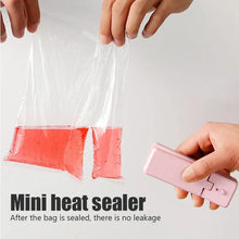 Load image into Gallery viewer, 2 IN 1 USB Chargable Mini Bag Sealer Heat Sealers With Cutter Knife Rechargeable Portable Sealer For Plastic Bag Food Storage - Ammpoure Wellbeing 🇬🇧
