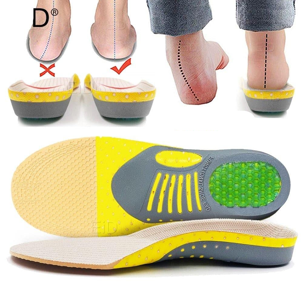2 pieces Premium Orthotic Gel Insoles UK Orthopedic Flat Foot Health Sole Pad For Shoes Insert Arch Support Pad For Plantar fasciitis Unisex - Ammpoure Wellbeing