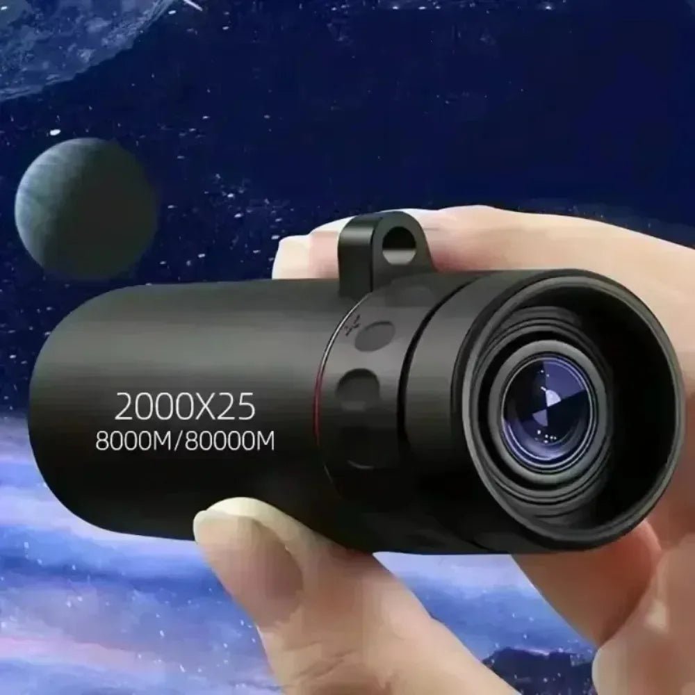 2000x25 HD Monocular Telescope: Mini Portable, for Outdoor Camping, Hunting & Birdwatching - Ammpoure