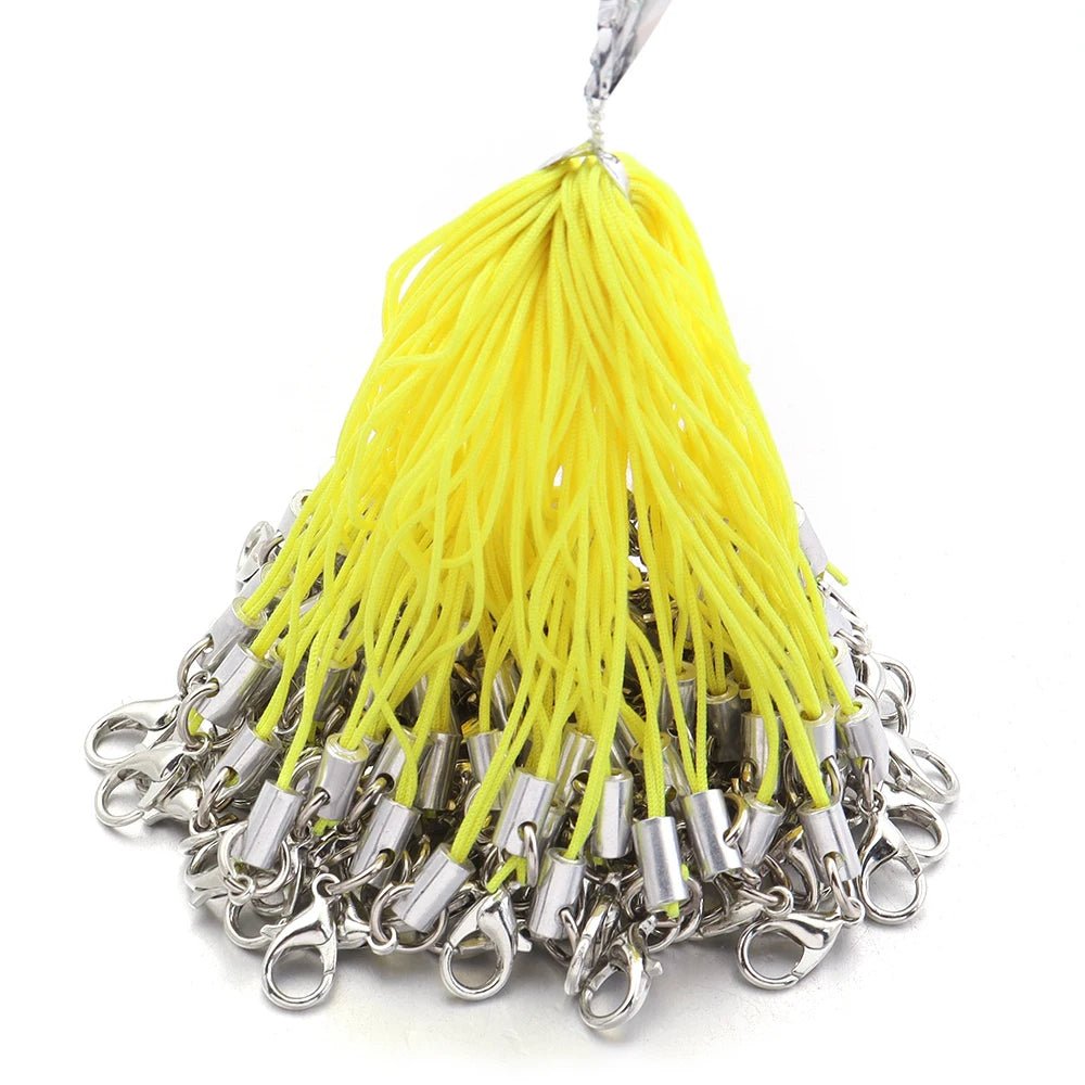 20/100PCS Lobster Clasp Lanyard Straps Canada Polyester Cord Mobile Phone Lanyard Key Chain Cords Charms Keyring DIY Jewelry Making Accessories - Ammpoure
