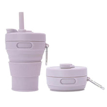 Load image into Gallery viewer, 2024 Originality Sports Outdoors Portable Folding Telescoping Travel Coffee Juice Cup Straw 450ml Water Bottles - Ammpoure Wellbeing 🇬🇧
