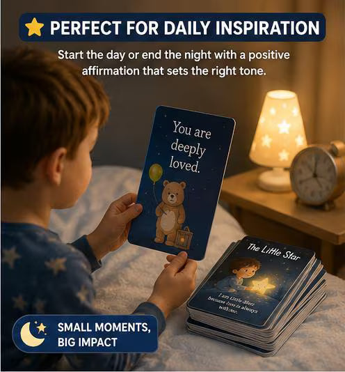 Mystic Woodland Affirmation Cards, Toddler Sleep Routine, Night Sky Storytelling Deck (PDF)