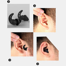 Load image into Gallery viewer, 2Pcs 3 Layer Soft Silicone Ear Plugs Tapered Sleep Noise Reduction Earplugs Sound Insulation Ear Protector - Ammpoure Wellbeing 🇬🇧
