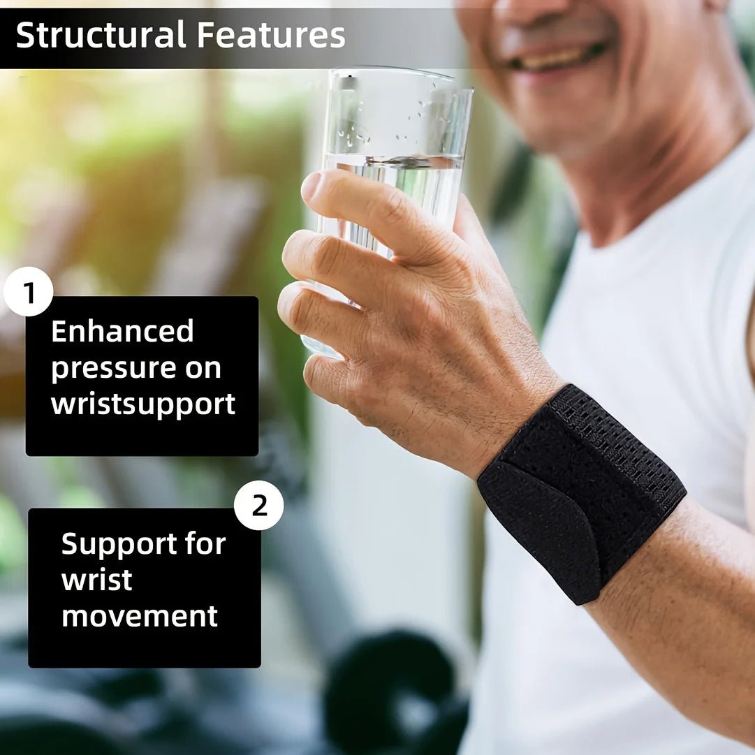 2pcs Wrist Support Straps, Ultra-Thin Compression Support Straps, Soft, High Elasticity, Adjustable Comfort, Suitable for Women - Ammpoure