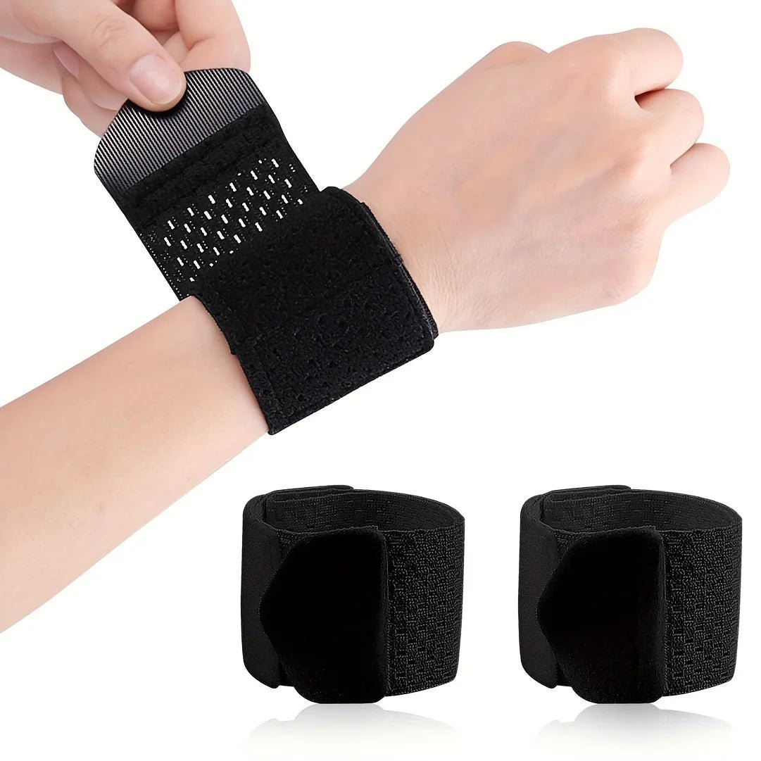 2pcs Wrist Support Straps, Ultra-Thin Compression Support Straps, Soft, High Elasticity, Adjustable Comfort, Suitable for Women - Ammpoure
