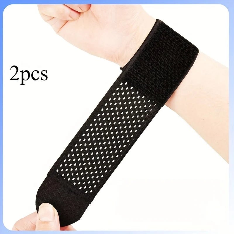 2pcs Wrist Support Straps, Ultra-Thin Compression Support Straps, Soft, High Elasticity, Adjustable Comfort, Suitable for Women - Ammpoure
