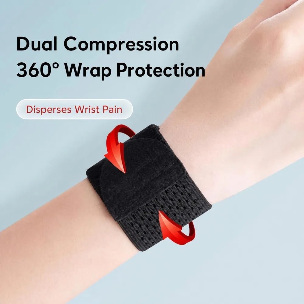 2pcs Wrist Support Straps, Ultra-Thin Compression Support Straps, Soft, High Elasticity, Adjustable Comfort, Suitable for Women - Ammpoure