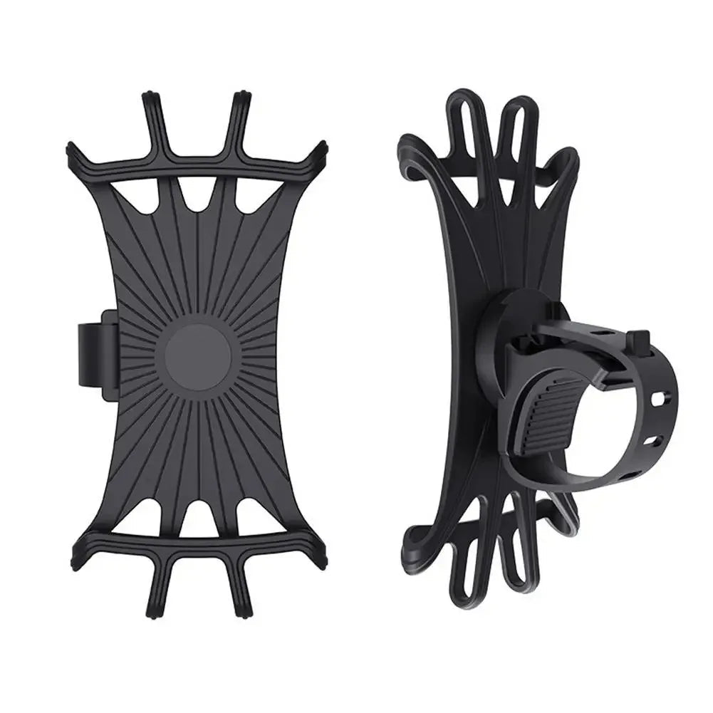 360 Rotatable Bicycle Phone Holder Silicone Motorcycle Stand Bracket GPS Support For Iphone 11 Xiaomi 10 Huawei P40 - Ammpoure