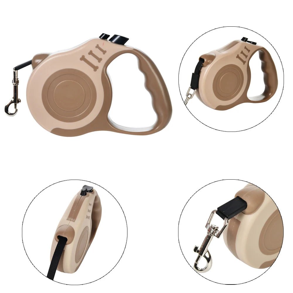 3M & 5M Retractable Pet Dog Leash Canada for Small & Large Dogs Hiking Walking Traction Rope French Bulldog Chihuahua Accessories - Ammpoure