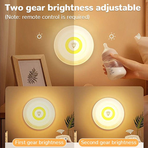 3W Super Bright Cob Under Cabinet Light LED Wireless Remote Control Dimmable Wardrobe Night Lamp Home Bedroom Kitchen Nightlight - Ammpoure Wellbeing 🇬🇧