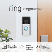 Load image into Gallery viewer, Ring Battery Video Doorbell Plus by Amazon | Wireless Video Doorbell Camera with 1536p HD Video, Head-To-Toe View, Colour Night Vision, Wi-Fi, DIY | 30-day free trial of Ring Protect - Ammpoure Wellbeing
