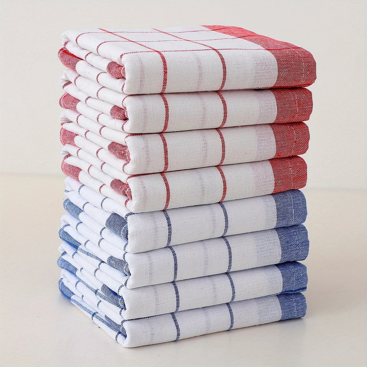 4/6/8/10PCS 40×60cm Checkered Kitchen Towels Canada for Washing Dishes & Drying Tableware, Simple Kitchen Cleaning Towels - Ammpoure