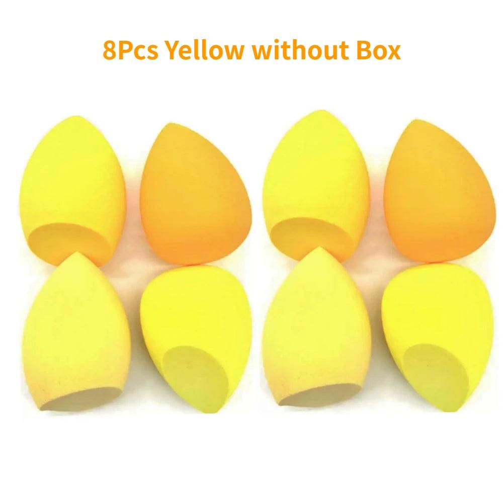 4/8pcs Makeup Sponge Blender Beauty Egg Cosmetic Puff Soft Foundation Sponges Powder Puff Women Make Up Accessories Beauty Tools - Ammpoure Wellbeing