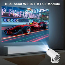 Load image into Gallery viewer, 4K Android 11 Dual Wifi6 200 ANSI Allwinner H713 BT5.0 1080P 1280*720P Home Cinema Outdoor portable Projetor - Ammpoure Wellbeing 🇬🇧
