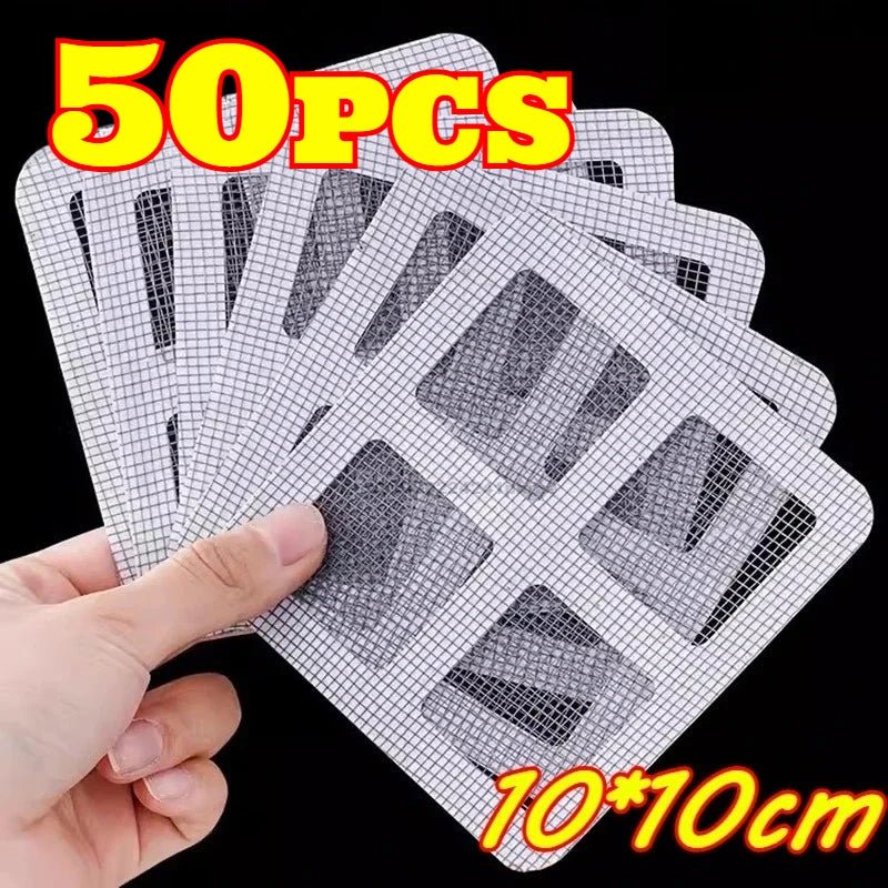 5-20Pcs Disposable Floor Drain Sticker Shower Drain Hair Catcher Cover Sink Strainers Hair Filters Bathtub Mesh Filter Sticker - Ammpoure