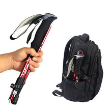 Load image into Gallery viewer, 5 Section Outdoor Fold Trekking Pole Camping Portable Walking Hiking Stick For Nordic Elderly Telescopic Easy Put Into Bag 1 PCS - Ammpoure Wellbeing 🇬🇧

