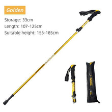 Load image into Gallery viewer, 5 Section Outdoor Fold Trekking Pole Camping Portable Walking Hiking Stick For Nordic Elderly Telescopic Easy Put Into Bag 1 PCS - Ammpoure Wellbeing 🇬🇧

