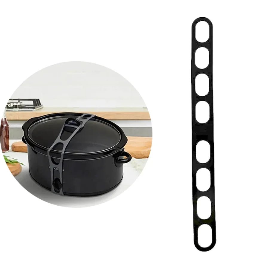 54cm Reusable Lid Strap Silicone Elastic Band Universal Pot Lid Holder for Lunch Box Strap Elastic Band Outdoor Tableware Tool - Ammpoure