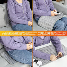 Load image into Gallery viewer, 58*29cm Electric Heating Pad Massager Therapy for Body Abdomen Back Pain Relief Winter Warmer Blanket Thermal Massage Mat - Ammpoure Wellbeing 🇬🇧
