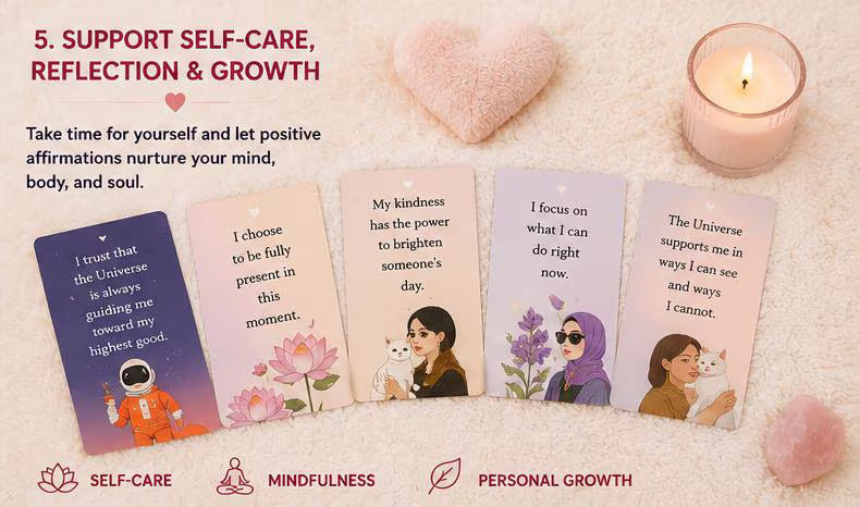 Cosmic Alignment Affirmation Cards, Law of Attraction Guidance, Spiritual Planner Inserts (PDF)