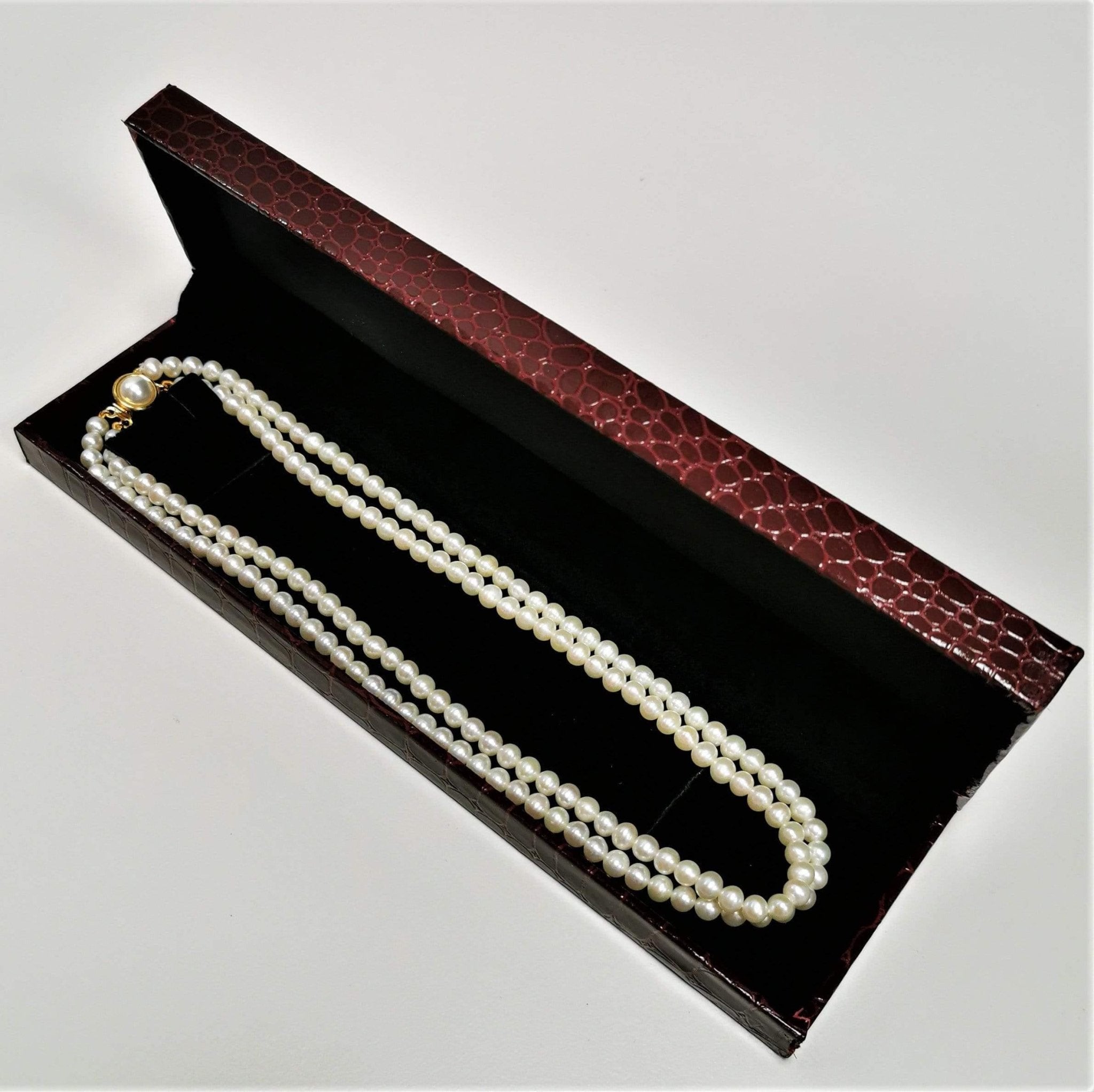 5mm Natural Fresh Water Real Pearl Necklace (Double Strand) UK