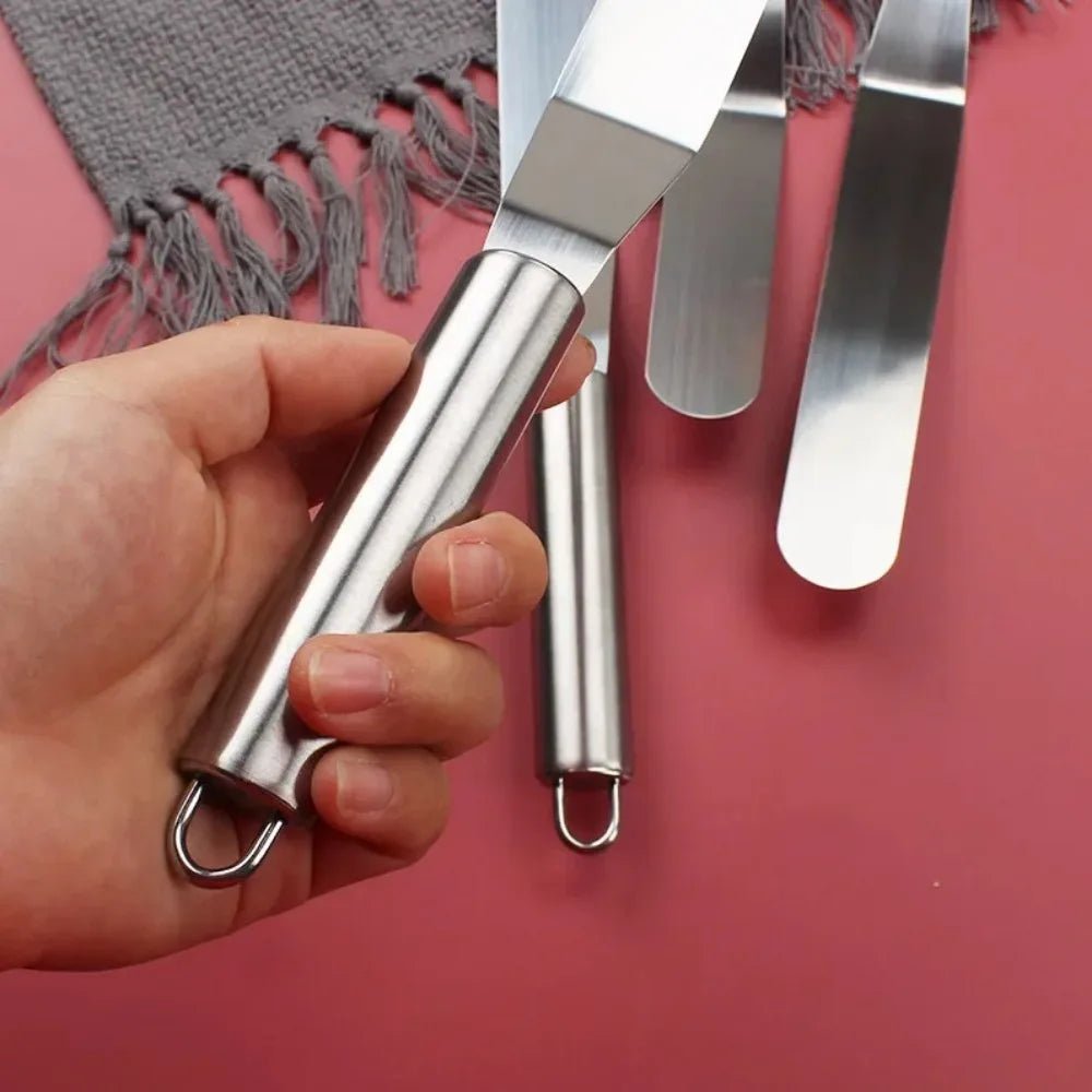 6/8/10/12 Inch Stainless Steel Cream Icing Frosting Spatula for Cake DIY Cake Decorating Tools Utensils Accessories - Ammpoure