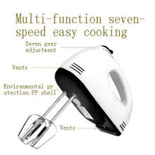 Load image into Gallery viewer, 7 Speed Control Hand Mini Mixer Food Blender Multifunctional Food Processor Kitchen Mini Electric Manual Cooking Tools - Ammpoure Wellbeing 🇬🇧
