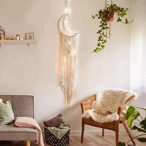 96cm Bohemian Chic Macrame Wall Hanging Tapestry Room Decor Kids Girls Home Decoration Gifts - Ammpoure Wellbeing