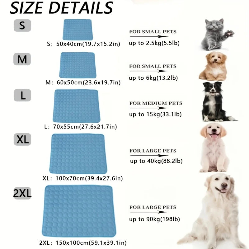 Dog Cooling USA Mat Summer Pet Cold Bed Extra Large For Small Big Dogs Pet Accessories Cat Durable Blanket Sofa Cat Ice Pad Blanket