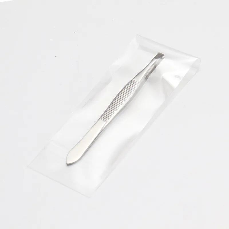 Stainless Steel Eyebrow Tweezer Canada Beauty Clip Slant Tip Flat Tip for Eyebrow Trimming Face Hair Removal Tool