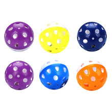 Load image into Gallery viewer, 6pcs Toys For Cats Ball With Bell Playing Chew Rattle Scratch Plastic Ball Interactive Cat Training Toys Cat Toy Pet Supplies - Ammpoure Wellbeing 🇬🇧
