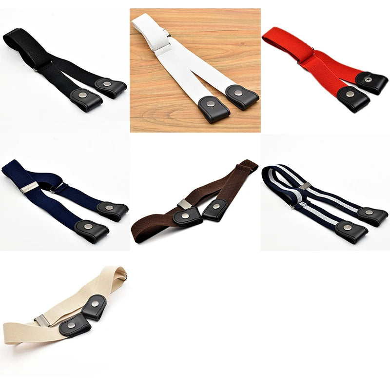 No Buckle Stretch Elastic Waist USA Belt for Women/Men,Buckle-Free Belt for Jean Pants,Dresses,No Hassle Waist Belt