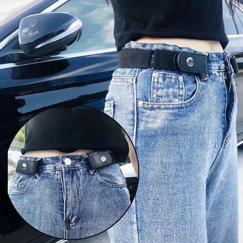 No Buckle Stretch Elastic Waist USA Belt for Women/Men,Buckle-Free Belt for Jean Pants,Dresses,No Hassle Waist Belt