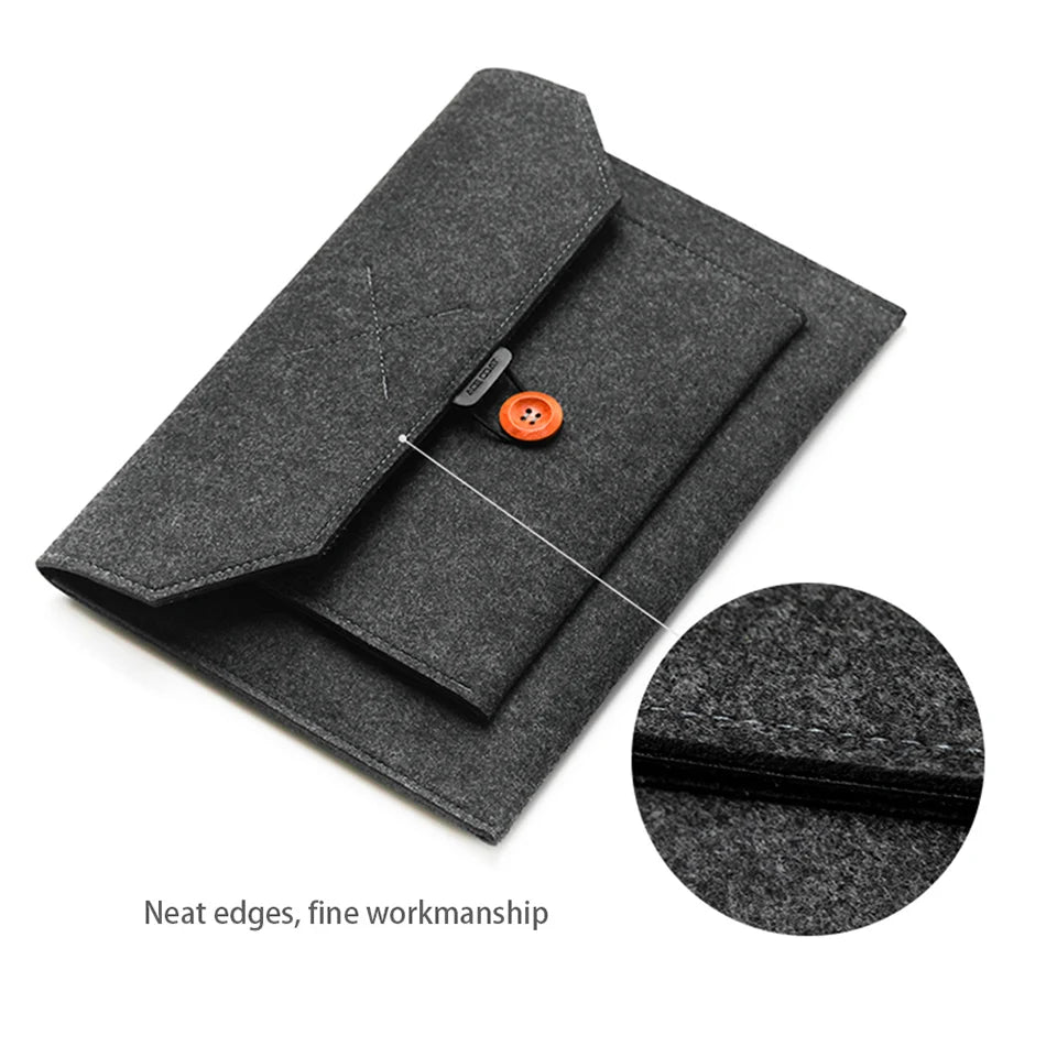 11.6/13/14/15" Laptop Sleeve USA Felt Ultralight Notebook Tablet Case Multi-Pocket Pouch Bag for Apple MacBook & ASUS