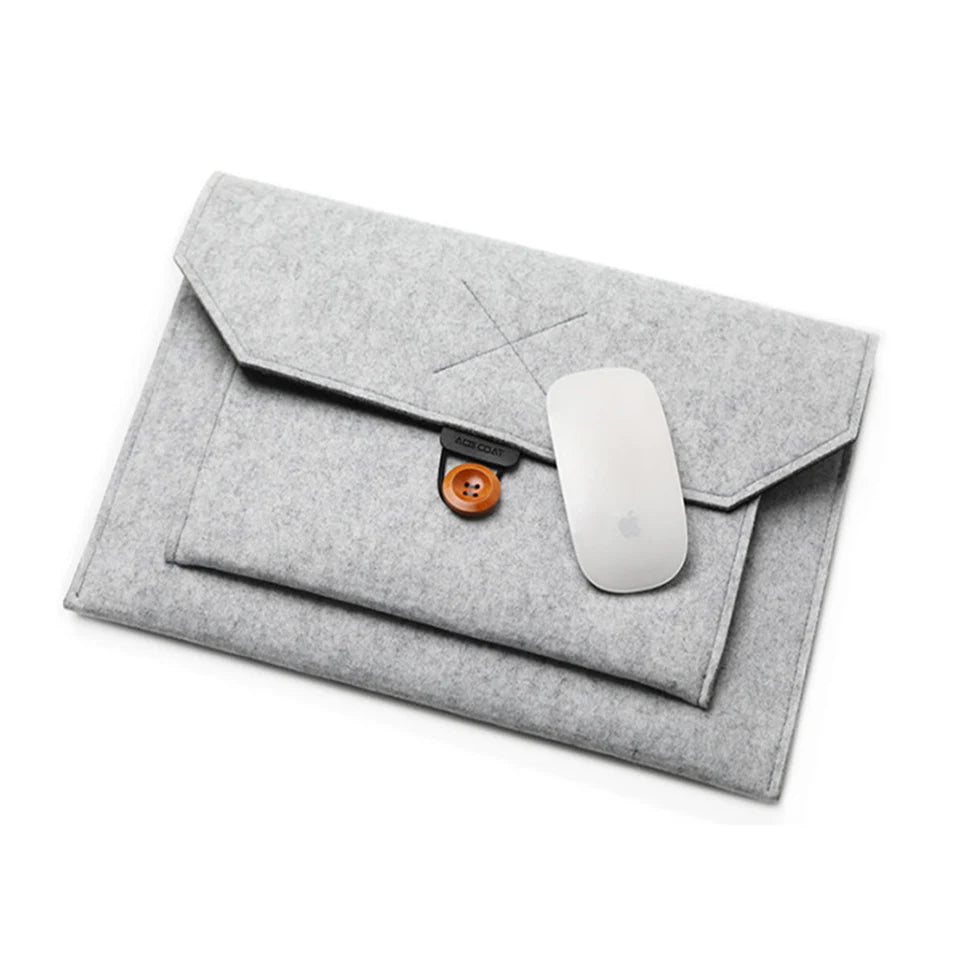 11.6/13/14/15" Laptop Sleeve USA Felt Ultralight Notebook Tablet Case Multi-Pocket Pouch Bag for Apple MacBook & ASUS