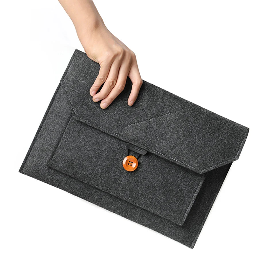 11.6/13/14/15" Laptop Sleeve USA Felt Ultralight Notebook Tablet Case Multi-Pocket Pouch Bag for Apple MacBook & ASUS