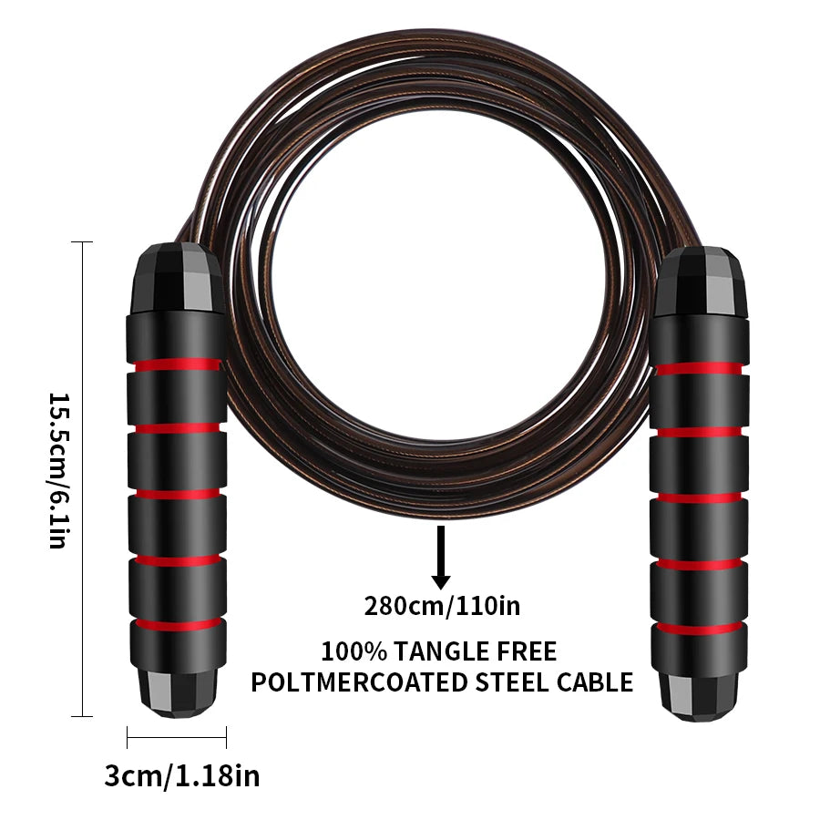 Adjustable Rapid Speed Jump Rope Canada Steel Wire Skipping Rope for Fitness Workout Training Home Sport Equipment