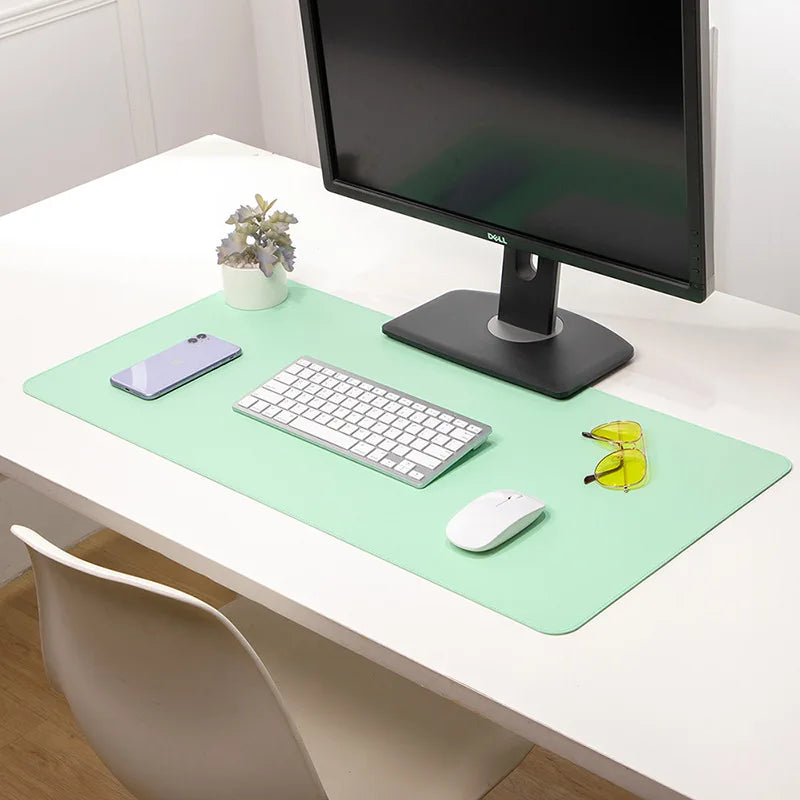 White canada mousepad Portable Mouse pad large Gaming Waterproof Non-slip PU Suede Desk Mat Computer Keyboard desk pad Mats