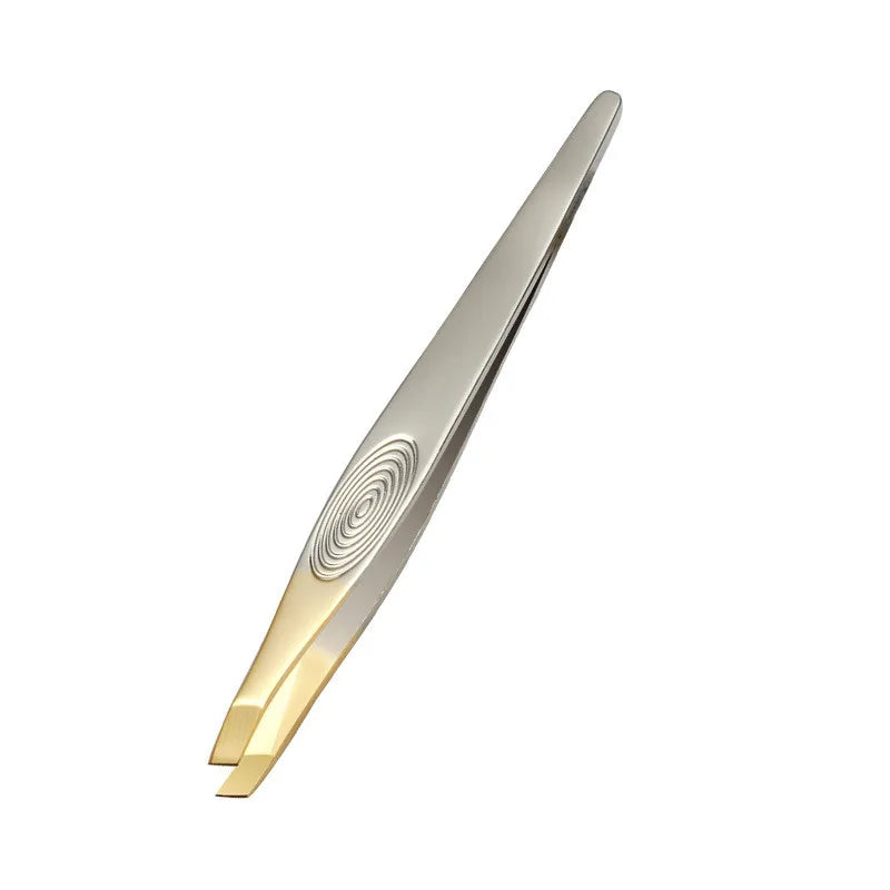 Stainless Steel Eyebrow Tweezer Canada Beauty Clip Slant Tip Flat Tip for Eyebrow Trimming Face Hair Removal Tool