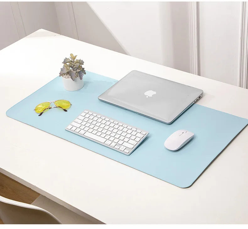 White canada mousepad Portable Mouse pad large Gaming Waterproof Non-slip PU Suede Desk Mat Computer Keyboard desk pad Mats